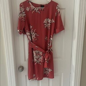 Worthington Pink Floral Mini Dress